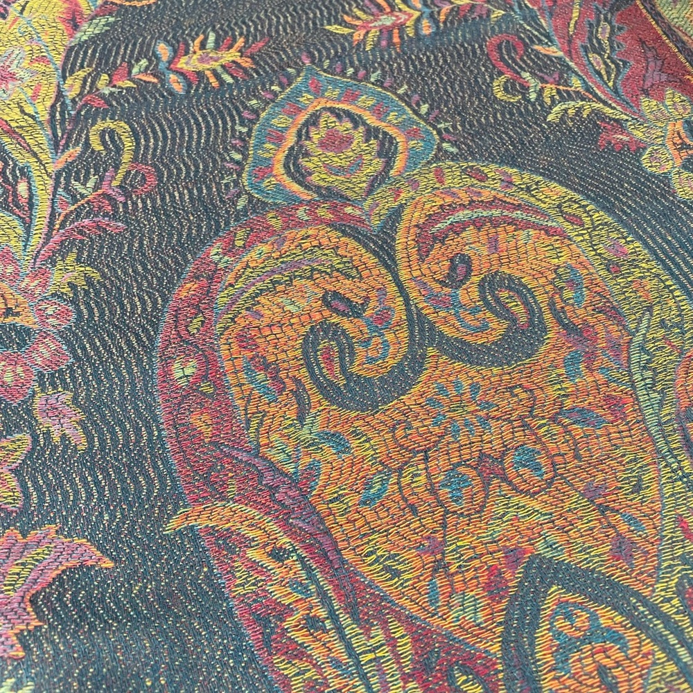 Colorful Paisley Patterned Scarf